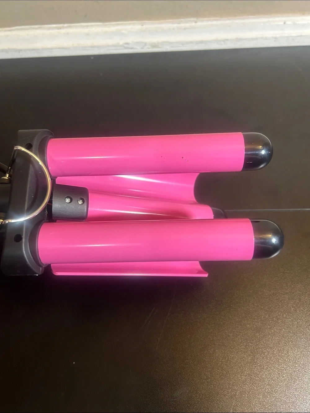 Hot & Hotter 3 Barrel Waver Curling Iron 1 Inch, 1 Count, Black & Pink